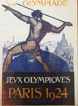 Poster de los Juegos Olímpicos de Paris en 1924